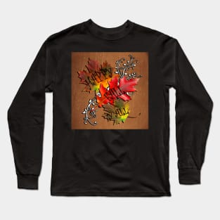 Fall Quote, Happy Fall Y'all! Beautiful Autumn Colors in this design: Home Decor & Gifts Long Sleeve T-Shirt